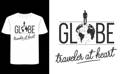 Global Travel T-Shirt Designs of Adventure, Minimalism, and Lifestyle Themes