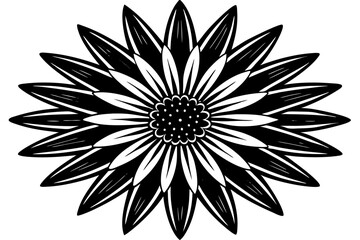 
A simple Flower shape with short spikers cartoon style, vector illustration