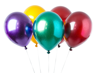 balloons isolated on white