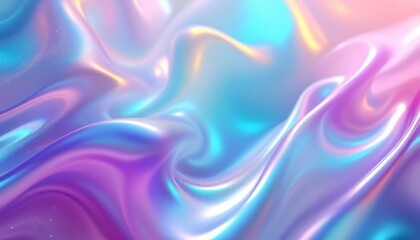 Obraz premium Abstract Background Abstract Pastel Iridescent Liquid Swirls: A Dreamy Digital Art Background