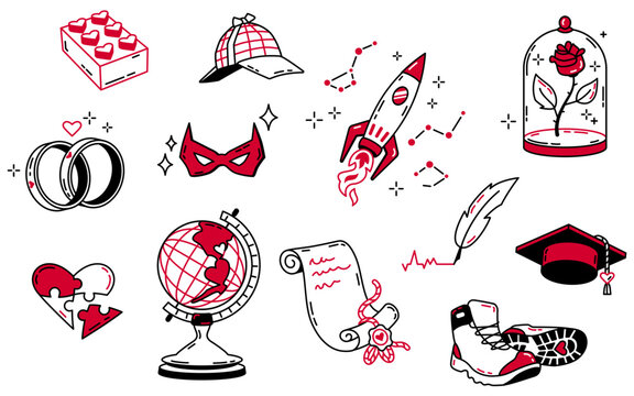 Symbols for book genres