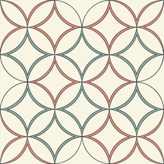 Fototapeta premium Abstract Geometric Symmetry with Circles, Triangles, and Rectangles in Harmonious Patterns for Modern Design Applications