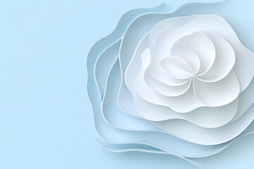 Abstract 3D Paper Flower Background