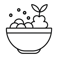 cream in a bowl with fruits