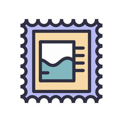 postage stamp icon design