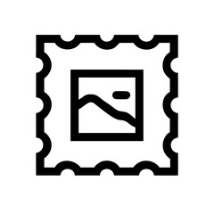 postage stamp icon design