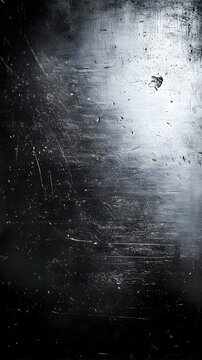 Dark Scratched Metal Abstract Background