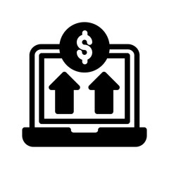 laptop economy up solid style