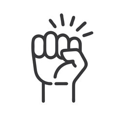 protest fist icon design