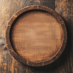 wood platter wood table background 