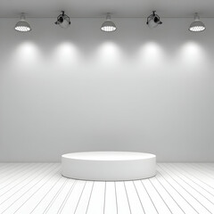 White Minimalist 3D Render Background