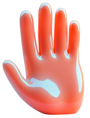 Obraz premium Cute Cartoon Style 3D Glove Illustration