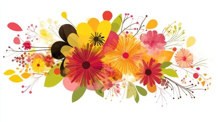 Vibrant Autumn Floral Arrangement Design