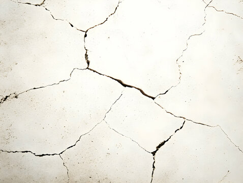 Cracked White Wall Texture Background