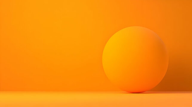 Orange Abstract 3D Egg Background