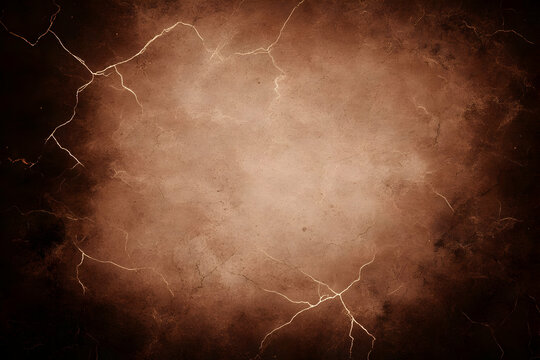 Cracked Brown Abstract Background Illustration
