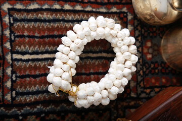 Flower hair garland for women as a hair accessory 