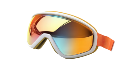Ski Goggles With Transparent PNG Background 