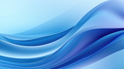 Fototapeta premium Abstract blue waves creating a smooth and calming visual effect.