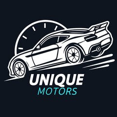 Fototapeta premium Car company brand, Auto repair service logo design