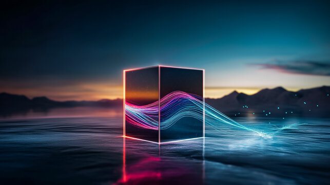 Schr�dinger's Cat Concept in a Glowing Box