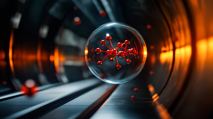 Floating Particles Representing Quantum Decoherence