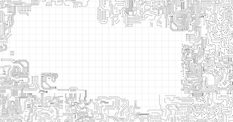 Technology background circuit board Hi-tech communication concept innovation abstract background vector illustration stock illustration
