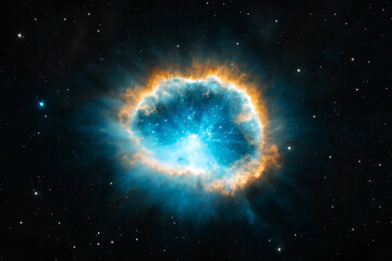 Obraz premium Colorful of galaxy cloud and Nebula space background.