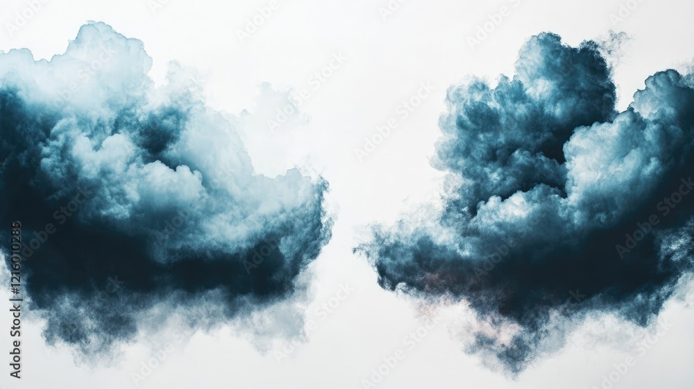 Poster dark ominous clouds gathering in a brooding sky generative ai