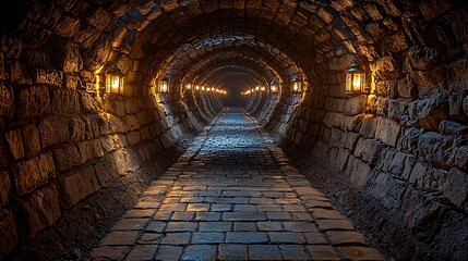 Mysterious Stone Tunnel: A Journey into the Depths