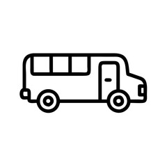 school bus icon design