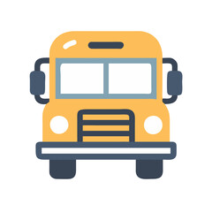 school bus icon design