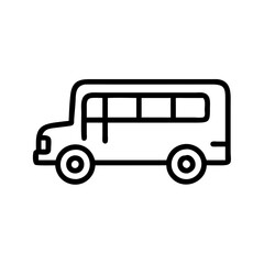school bus icon design