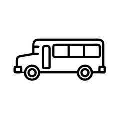 school bus icon design