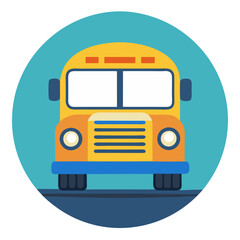 school bus icon design