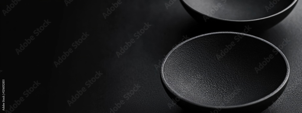 Poster elegant gradient of deep black merging into soft charcoal, showcasing sophistication and depth, perf