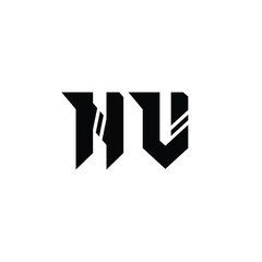 NV monogram logo design letter text name symbol monochrome logotype alphabet character simple logo