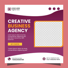 Modern Social Media Post Design for a Creative Business Agency