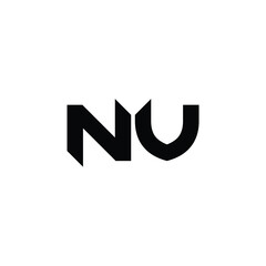 NV monogram logo design letter text name symbol monochrome logotype alphabet character simple logo