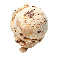Creamy Chocolate Chip Ice Cream Scoop, Studio Shot, Dessert, Food Photography
