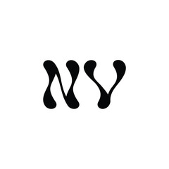 NV monogram logo design letter text name symbol monochrome logotype alphabet character simple logo