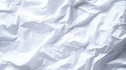 Obraz premium High - Quality Background of White Crumpled, Creased, Glued and Wrinkled Paper Poster Texture, Ideal for Vintage or Artistic Design