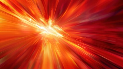 Obraz premium Abstract Background with Vibrant Orange and Red Colors Radiating from a Central Point, Creating a Dynamic and Energetic Visual Experience
