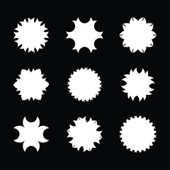 flowers icon set vector illustrator 