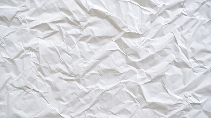 Obraz premium High - Quality Background of White Crumpled, Creased, Glued and Wrinkled Paper Poster Texture, Ideal for Vintage or Artistic Design