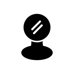 Makeup mirror with a sleek, simple design.