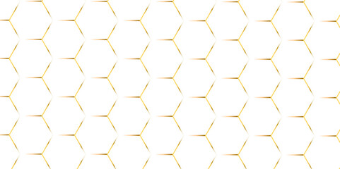 Abstract white and gold line hexagons texture design. Abstract hexagon polygonal pattern background. vector seamless bright white abstract honeycomb background.