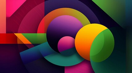 Obraz premium Geometric Abstract Composition 