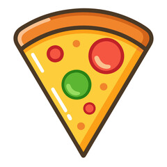 slice of pizza icon design