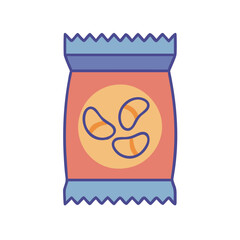 snack chips icon design